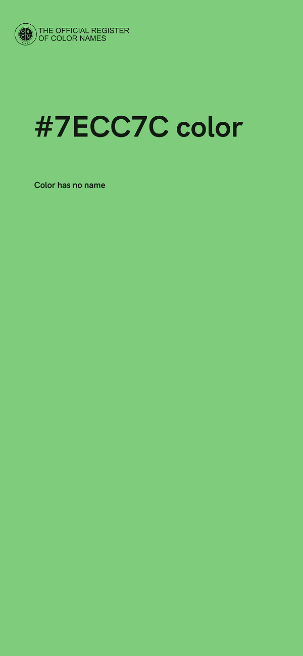 #7ECC7C color image