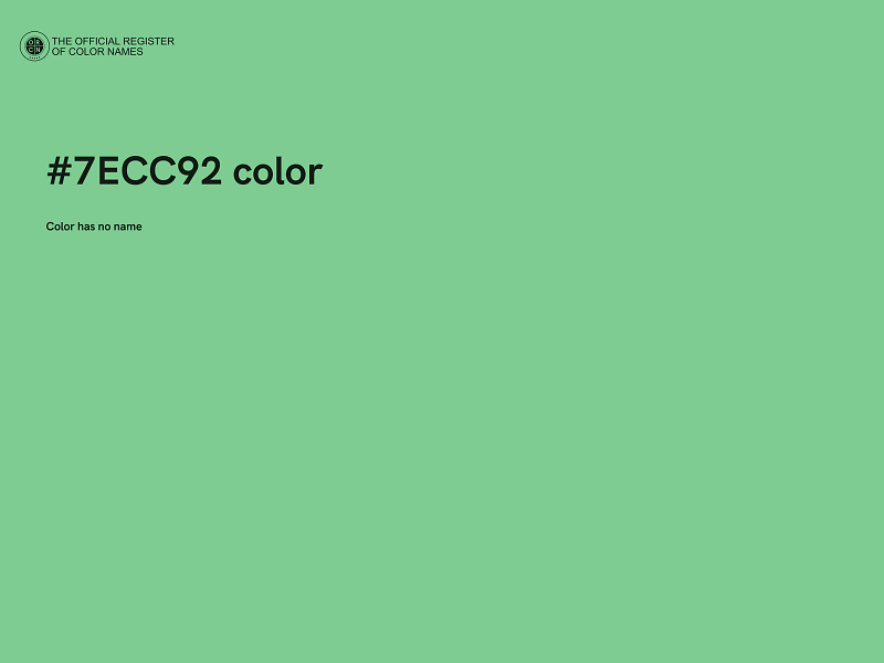 #7ECC92 color image