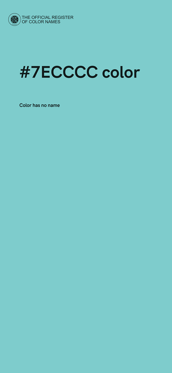 #7ECCCC color image