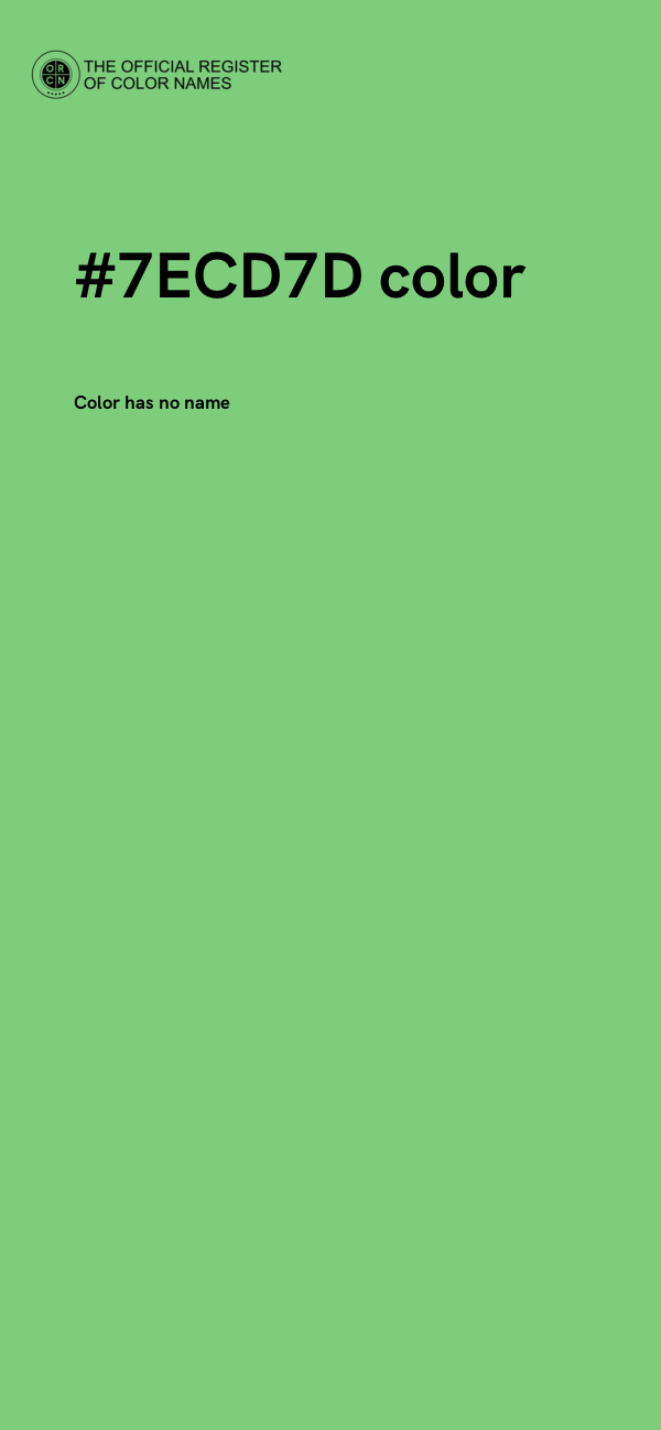 #7ECD7D color image