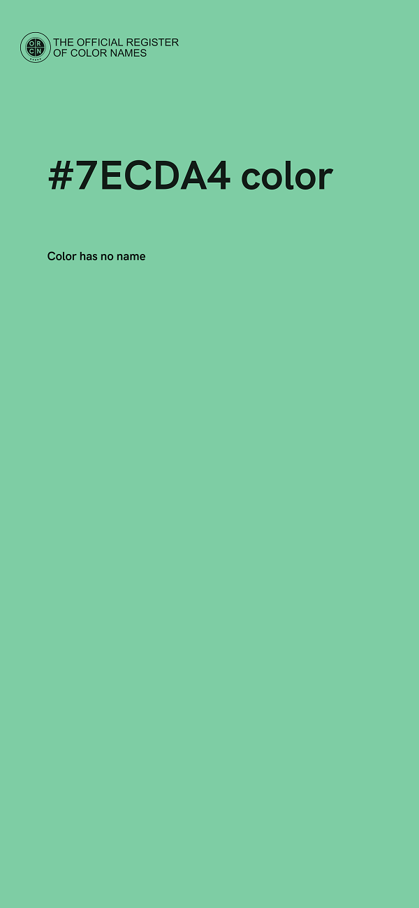 #7ECDA4 color image