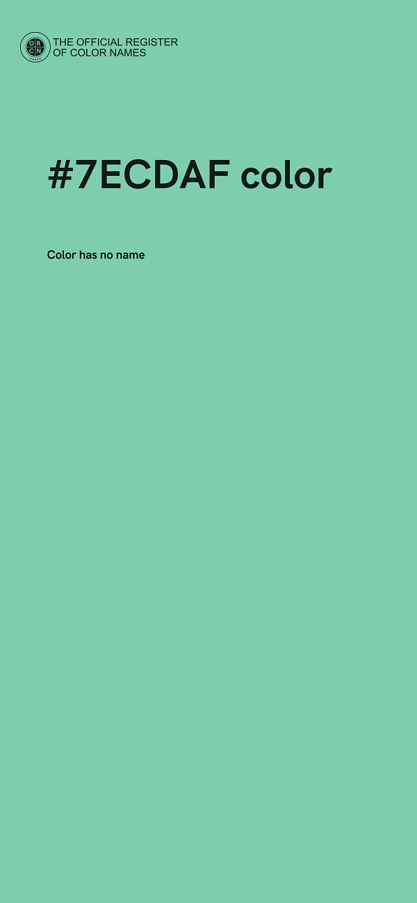 #7ECDAF color image