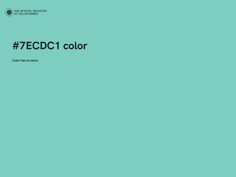 #7ECDC1 color image