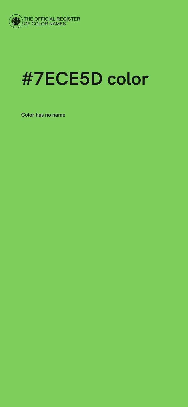 #7ECE5D color image