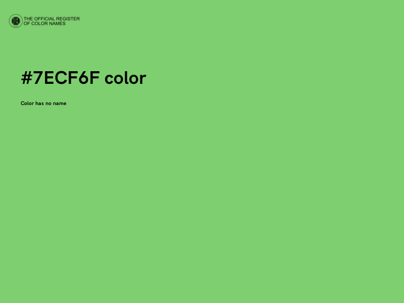 #7ECF6F color image