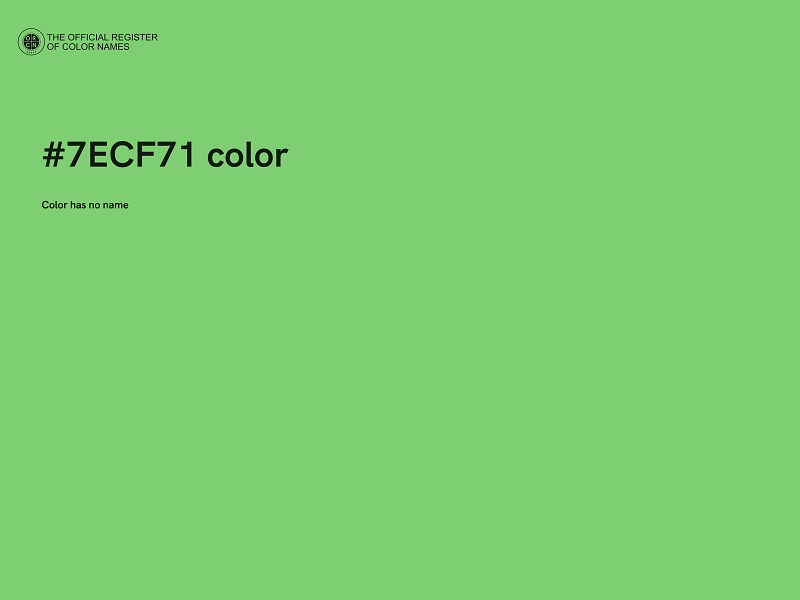 #7ECF71 color image