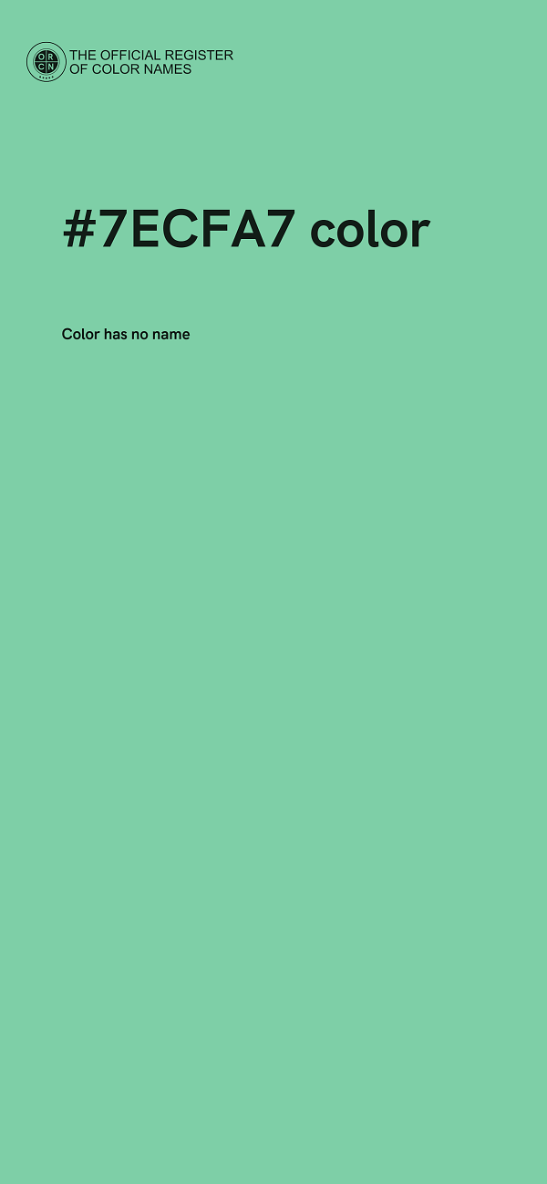 #7ECFA7 color image