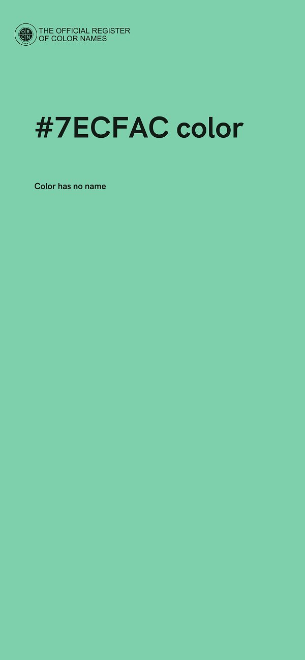 #7ECFAC color image