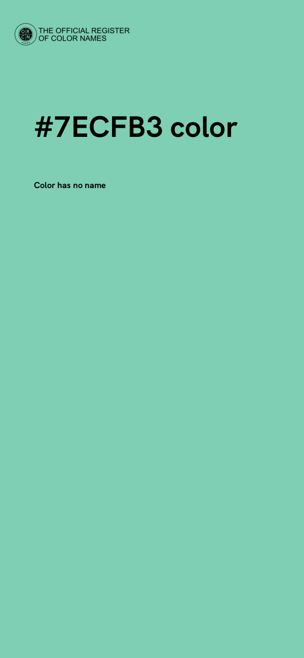 #7ECFB3 color image