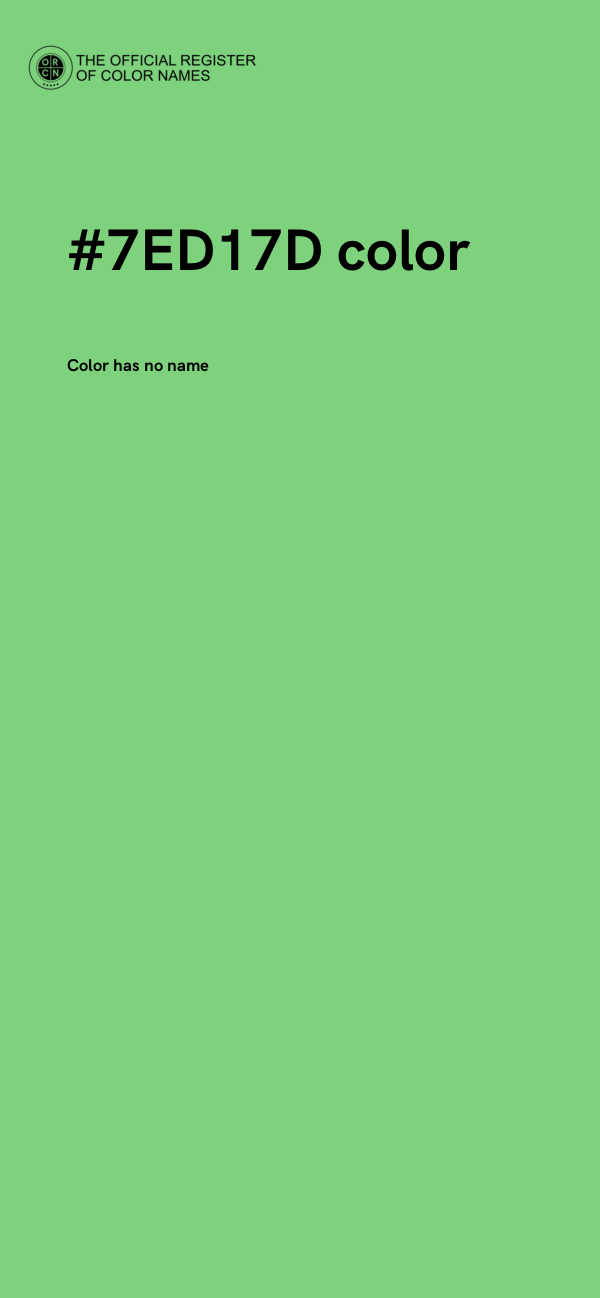#7ED17D color image