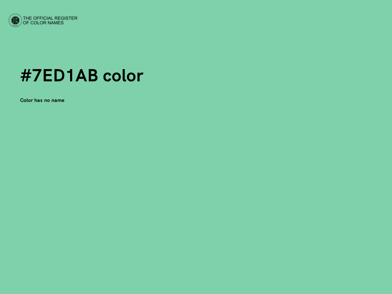 #7ED1AB color image