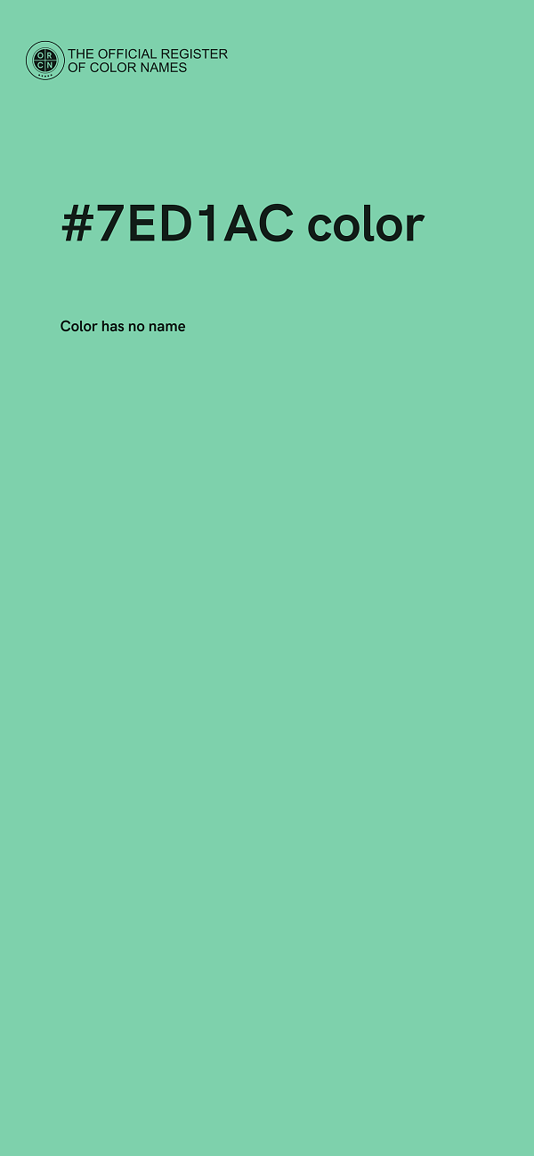 #7ED1AC color image