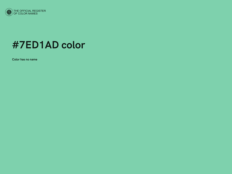 #7ED1AD color image