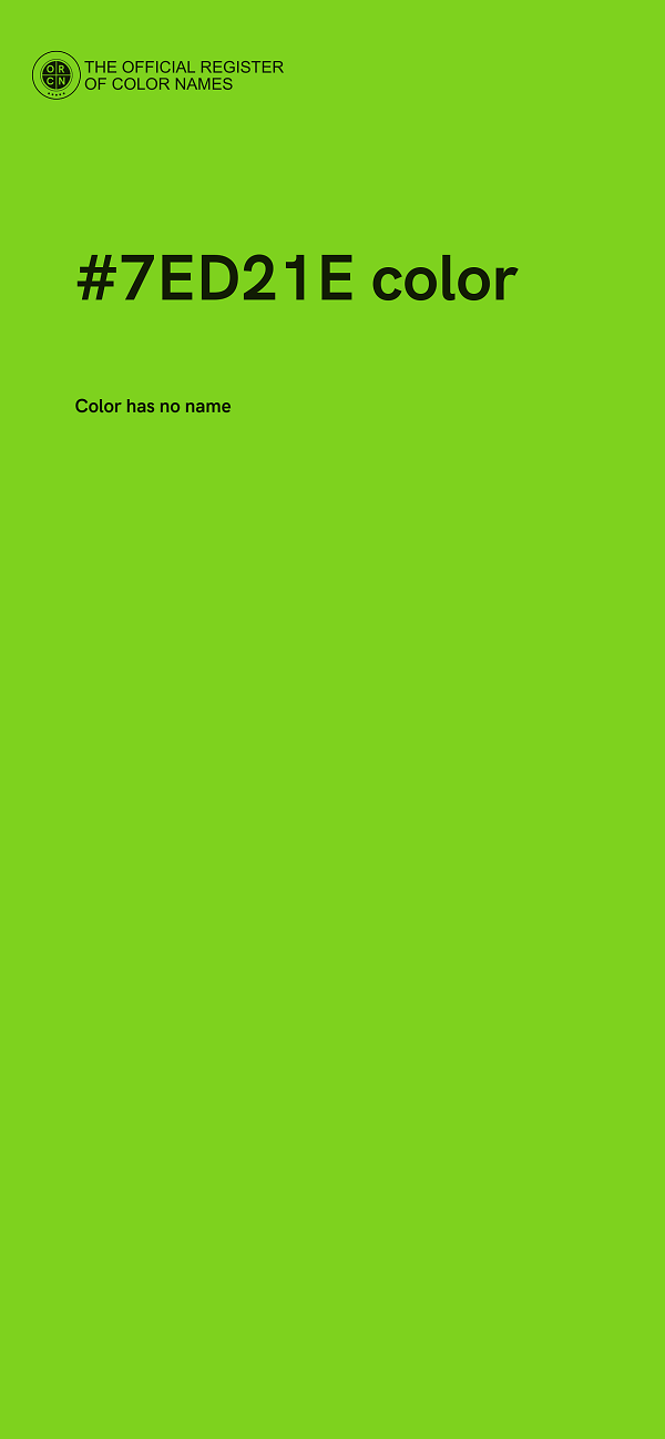 #7ED21E color image