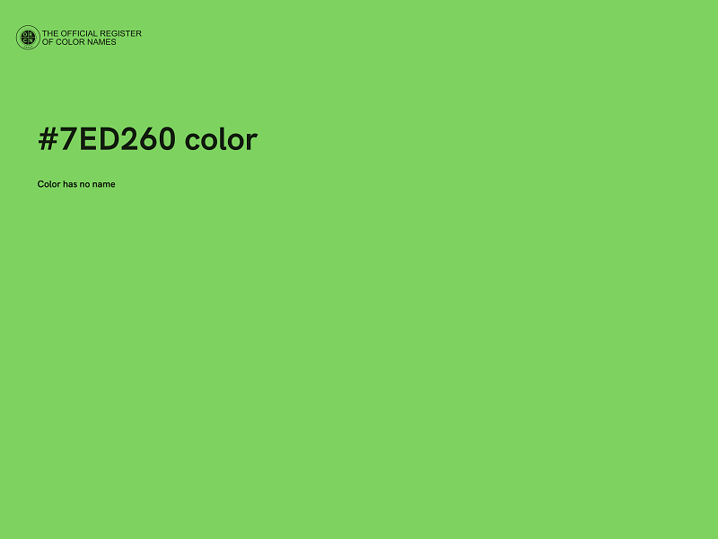 #7ED260 color image
