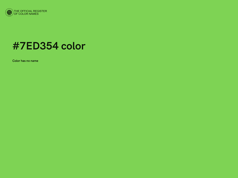 #7ED354 color image