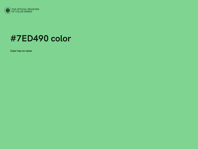 #7ED490 color image