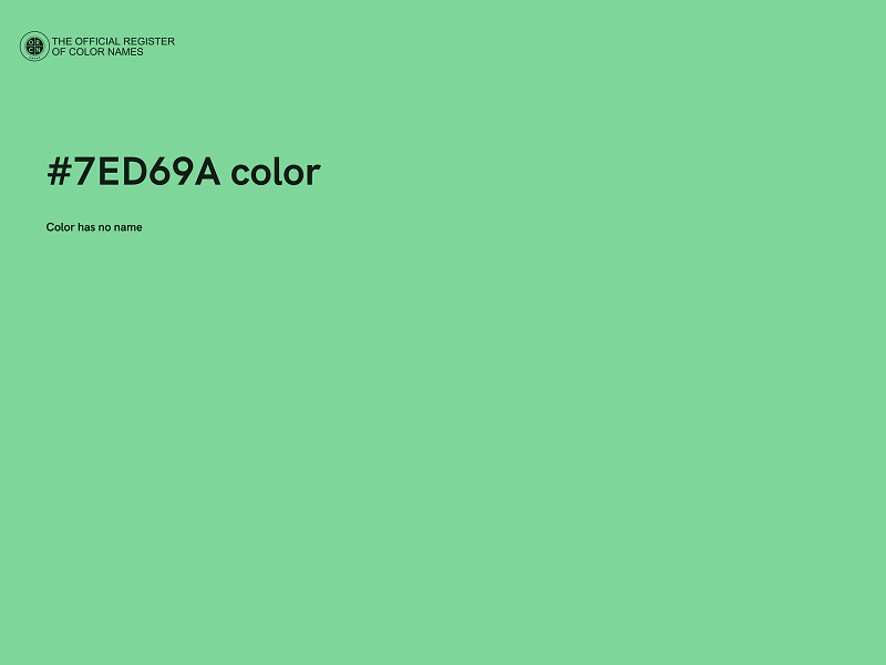 #7ED69A color image