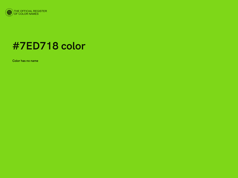 #7ED718 color image