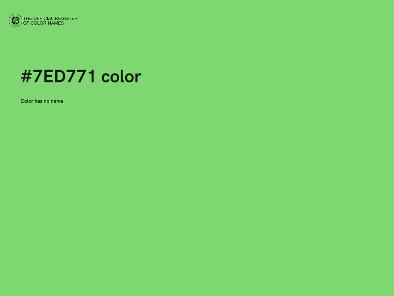 #7ED771 color image