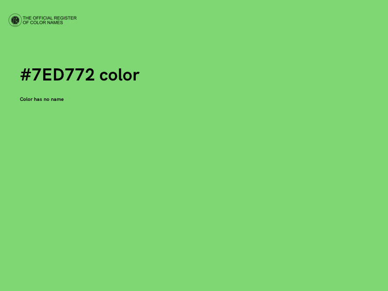 #7ED772 color image