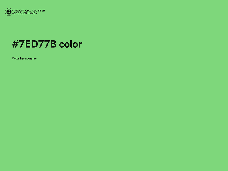 #7ED77B color image