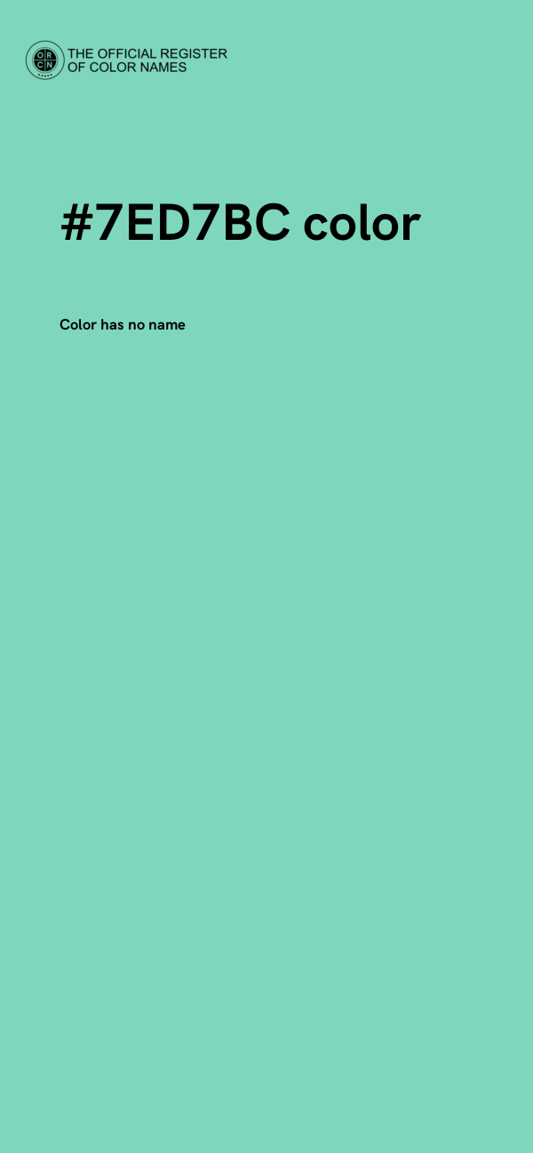 #7ED7BC color image