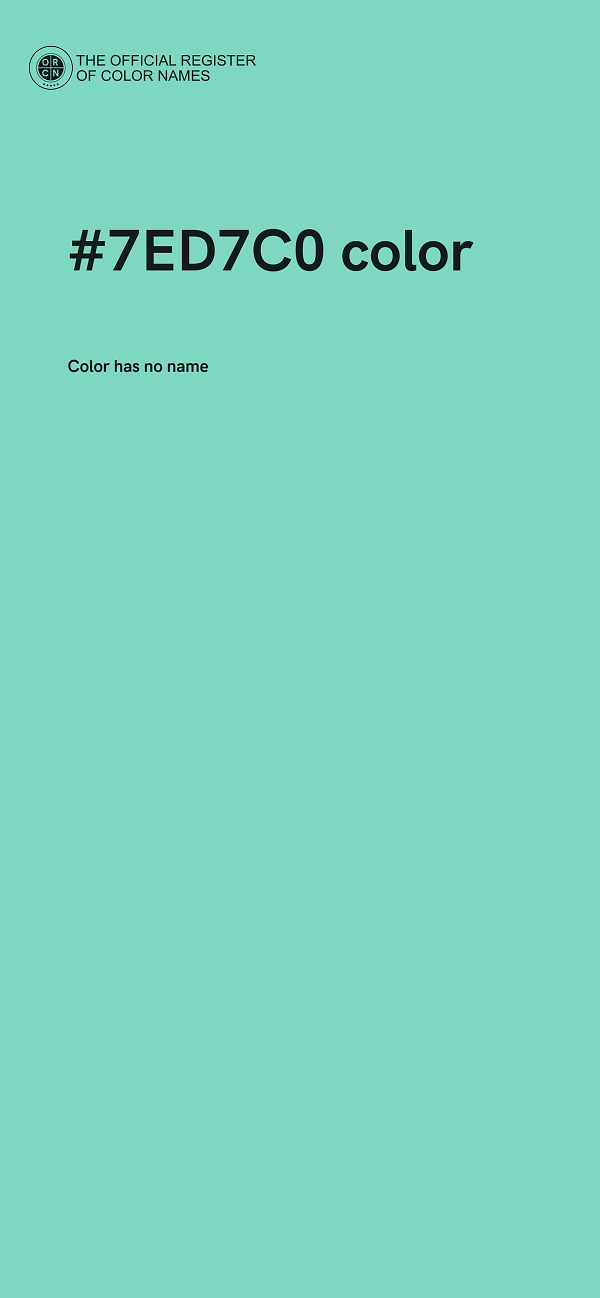 #7ED7C0 color image