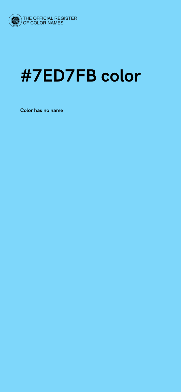 #7ED7FB color image