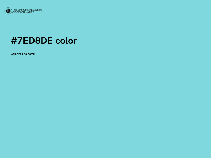 #7ED8DE color image