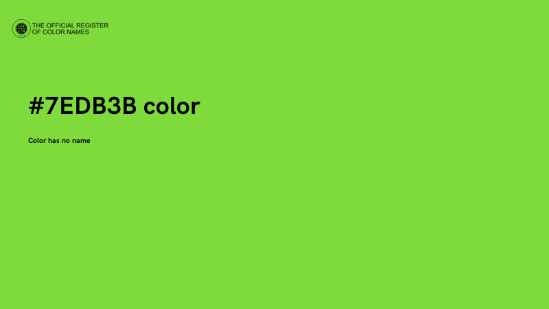 #7EDB3B color image