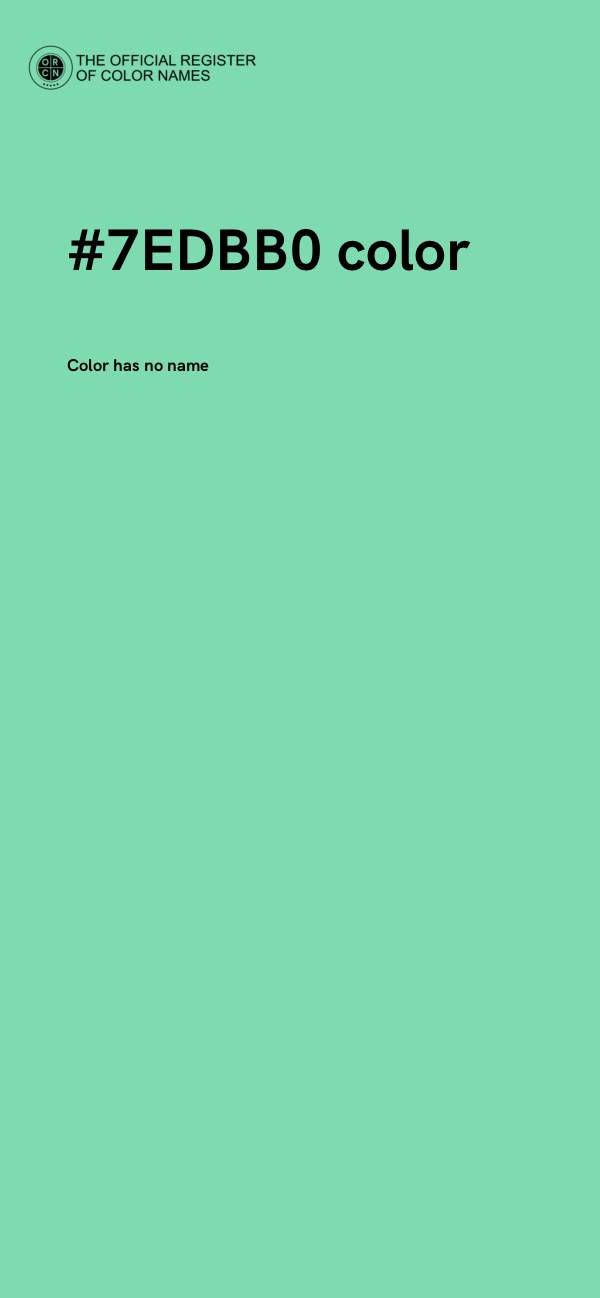 #7EDBB0 color image