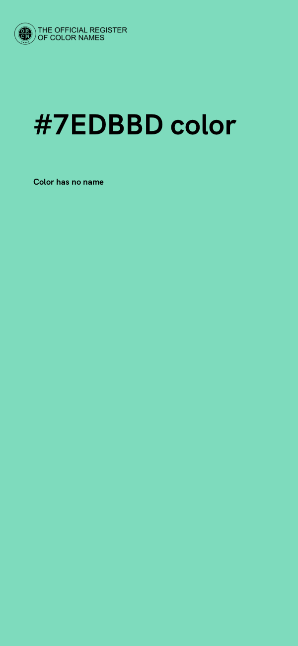 #7EDBBD color image