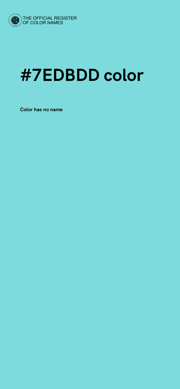 #7EDBDD color image