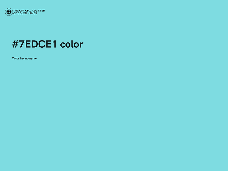 #7EDCE1 color image