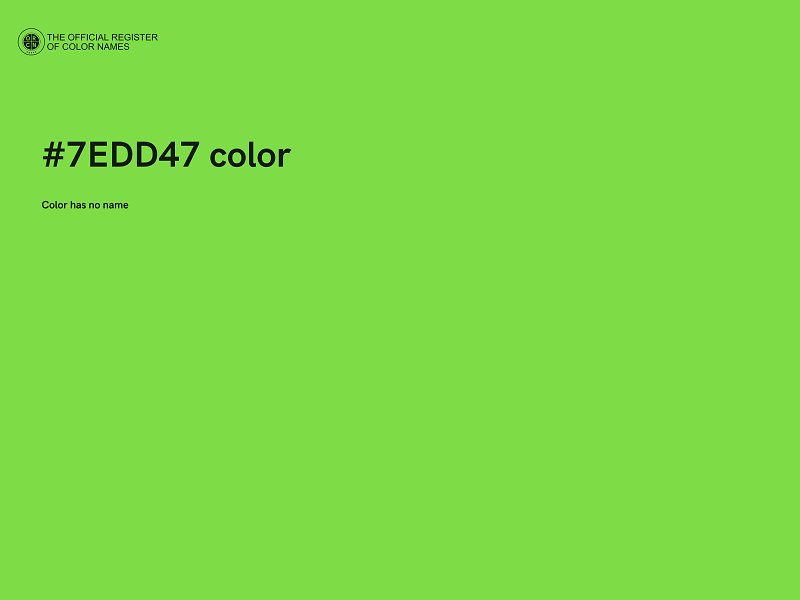 #7EDD47 color image