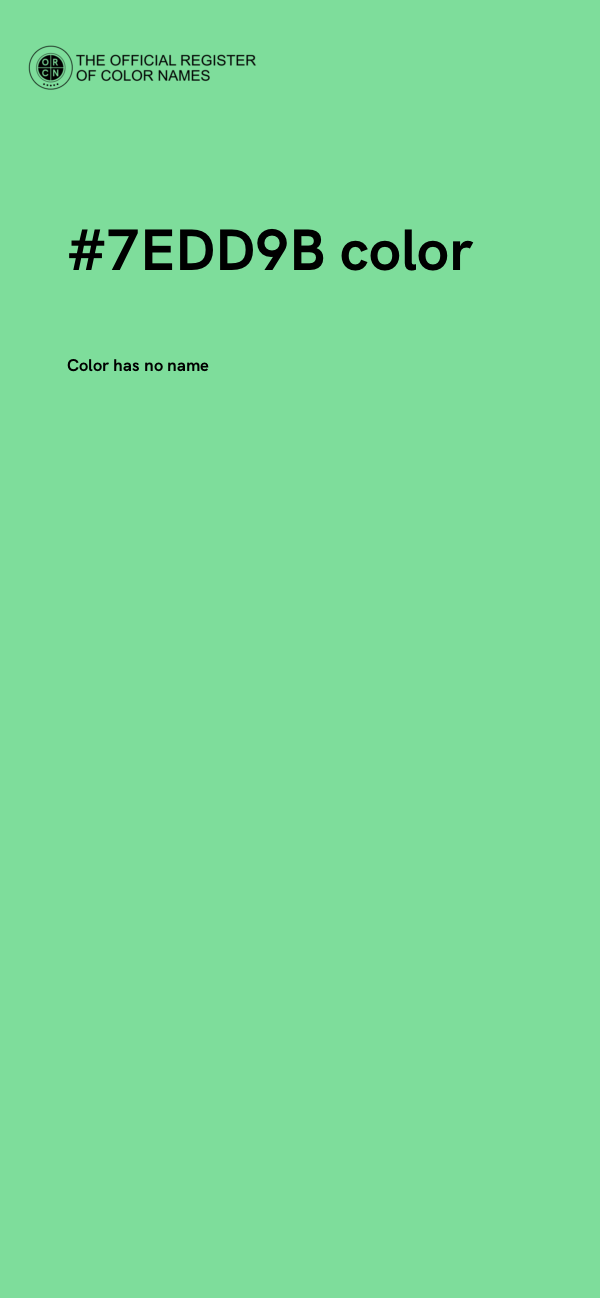 #7EDD9B color image