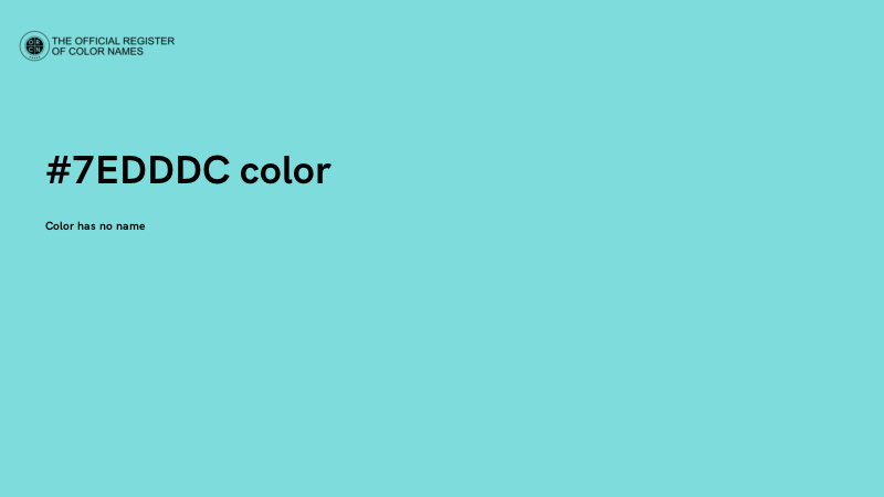 #7EDDDC color image