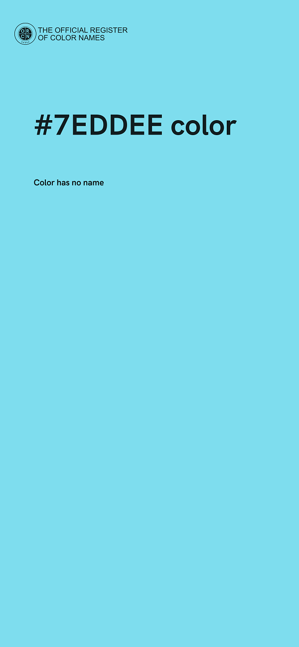 #7EDDEE color image