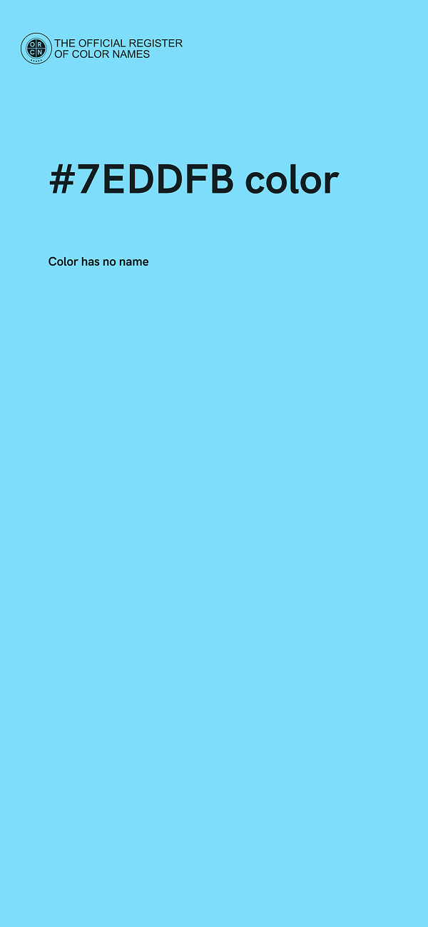 #7EDDFB color image