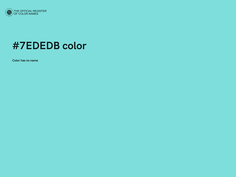 #7EDEDB color image