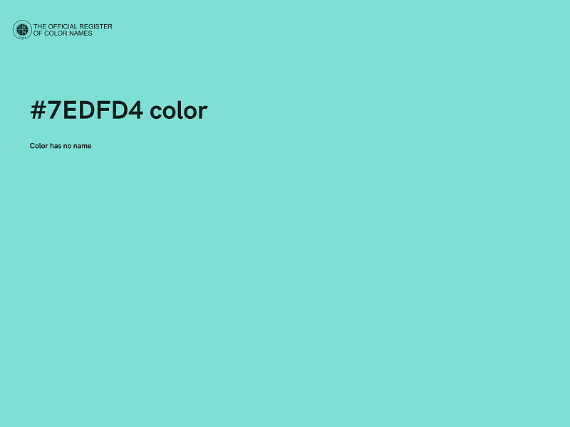 #7EDFD4 color image