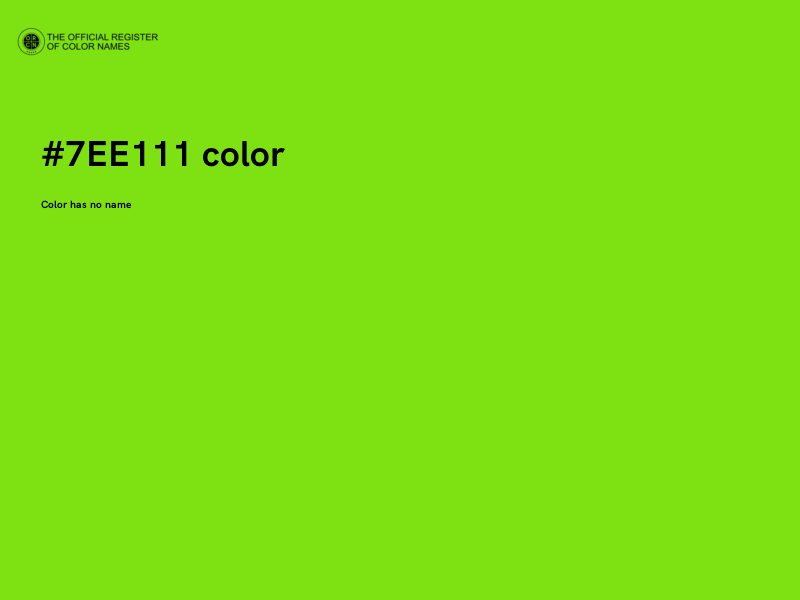 #7EE111 color image