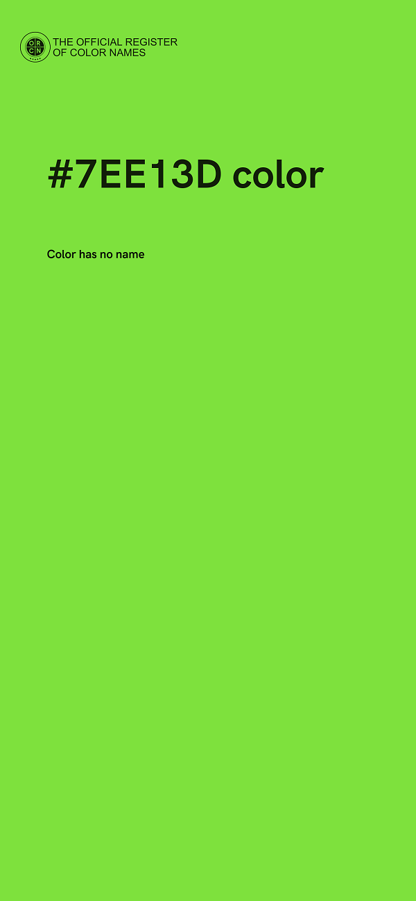 #7EE13D color image