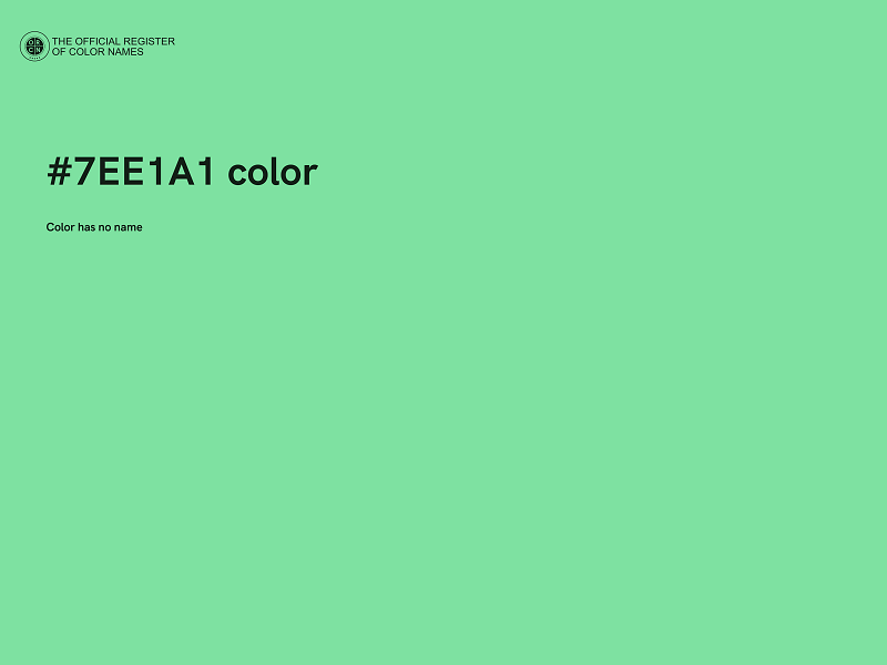 #7EE1A1 color image