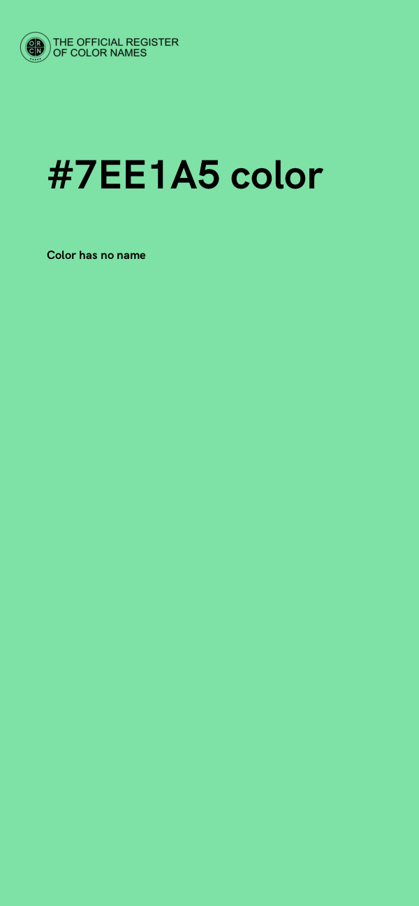 #7EE1A5 color image