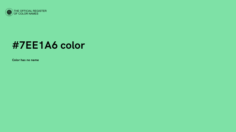 #7EE1A6 color image