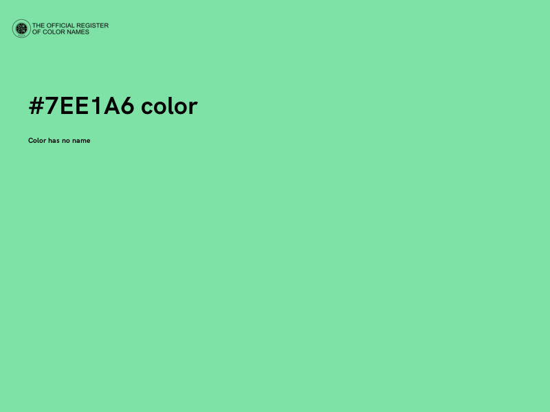 #7EE1A6 color image