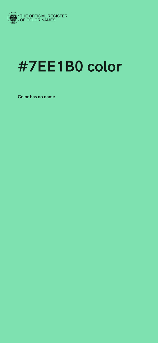#7EE1B0 color image