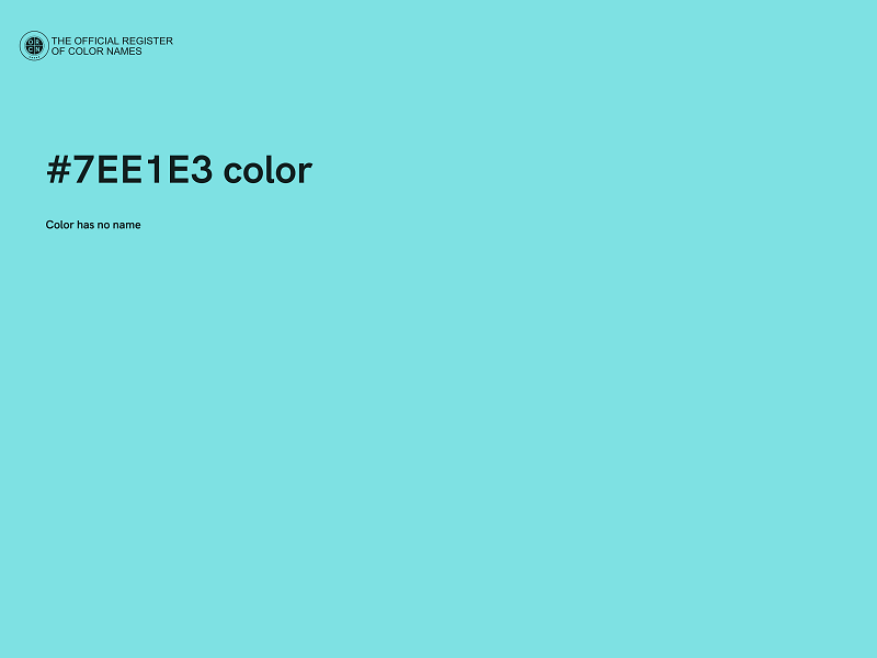 #7EE1E3 color image